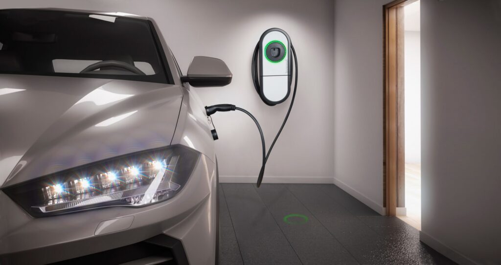 Instalación de cargador para coche eléctrico en garaje