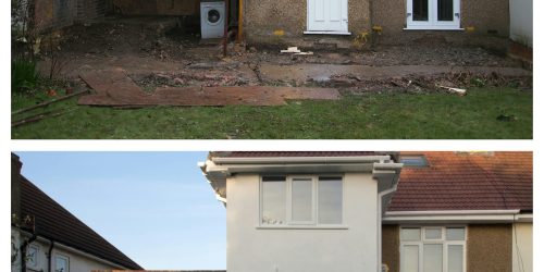 Vivienda en proceso de rehabilitación y reforma